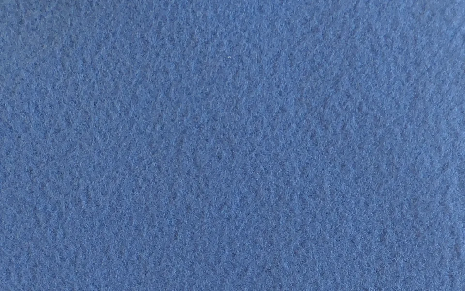 Blue fabric with a brushed surface